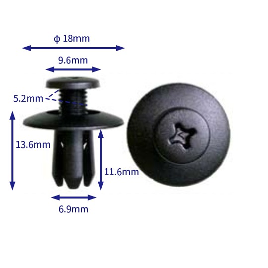 汽车卡扣紧固件(100个/包) Automotive clip fasteners