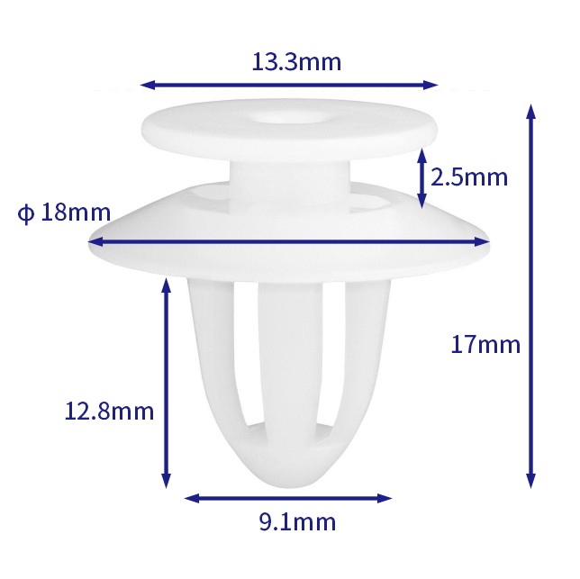 Car Clip Fastener (100/pack) BMW:51497054228 (Automotive Clip Fastener)