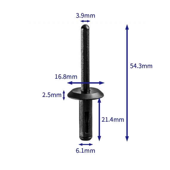 汽车卡扣紧固件(100个/包) Ford:N804759-S (Automotive Clip Fastener)