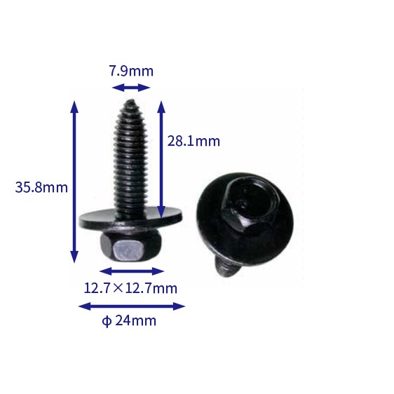 汽车卡扣紧固件(100个/包) General Motors (GM):11501188 (Automotive Clip Fastener)