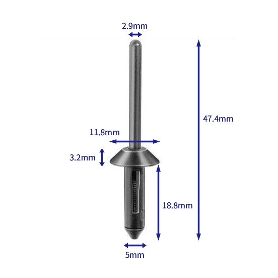 汽车卡扣紧固件(100个/包) Chrysler:65011868