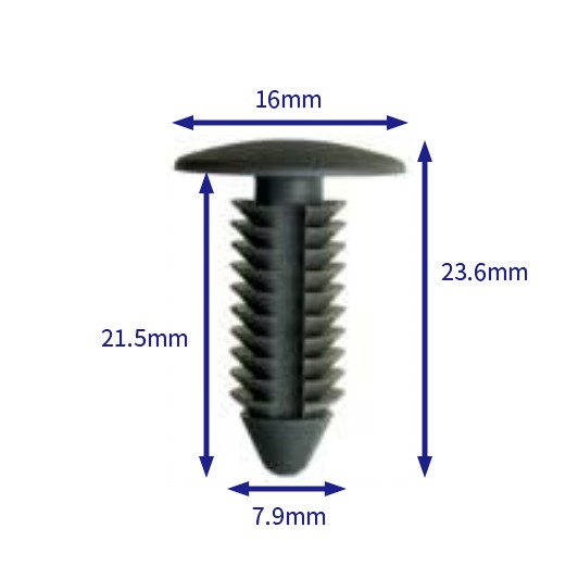 汽车卡扣紧固件(100个/包) Ford:W701855-S300 (Automotive Clip Fastener)