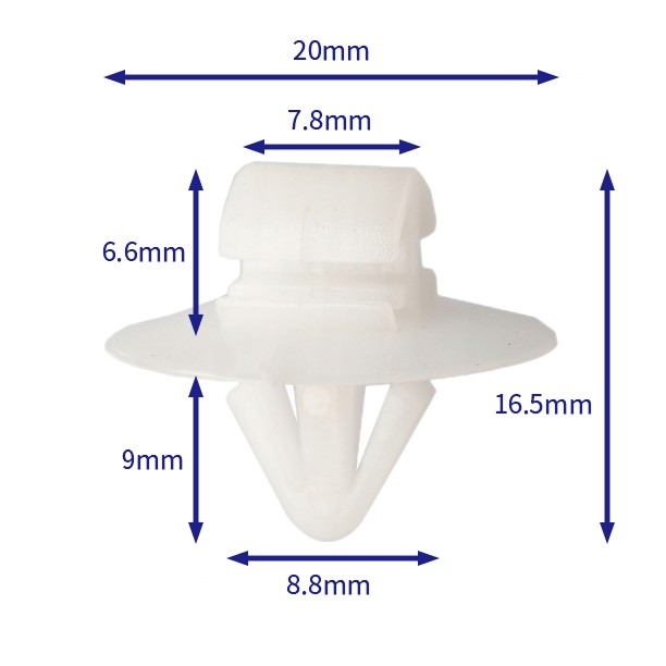 汽车卡扣紧固件(100个/包) General Motors (GM):4501568 (Automotive Clip Fastener)