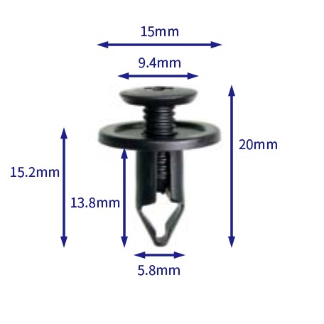 汽车卡扣紧固件(100个/包) Automotive clip fasteners