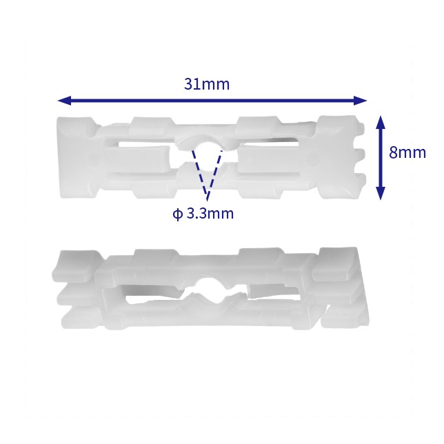 自動車バックル留め具 (100個/バッグ) volkswagen (vw): 191853733a
