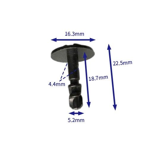 自動車バックル留め具 (100個/バッグ) bmw: 07147177492; 51718212148; volkswagen (vw) 8k 0805121