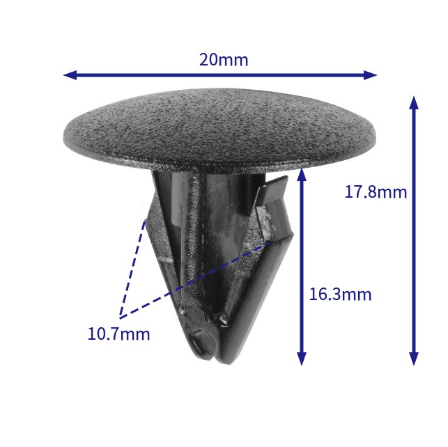 汽车卡扣紧固件(100个/包) General Motors (GM):11546805 (Automotive Clip Fastener)