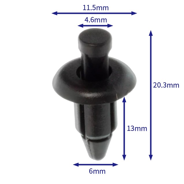 自動車バックル留め具 (100個/バッグ) honda: 90116-s7 s-003-z; 90116-s7 s-003; 90116-sp0-003; nissan: 66824-01g00; toyota: 90467-07071-22; mitsubishi: mr462748; subaru: 59122pa010; suzuki: 0940悪66314-pk; 0940悪66314-t01; (automotive clip fastener)