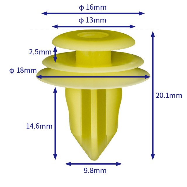 汽车卡扣紧固件(100个/包) Toyota:90467-08179 (Automotive Clip Fastener)