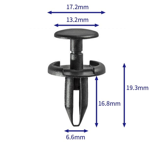 Ford:W709176-S300 (Automotive Clip Fastener) Крепежные детали для автомобиля (100 шт./пакет)