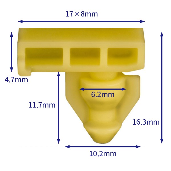 自動車バックル留め具 (100個/バッグ) nissan: 76847-jg00a