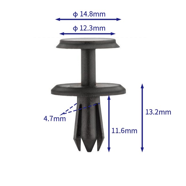 汽车卡扣紧固件(100个/包) Volkswagen (VW):N10700901;Mercedes-Benz:A0019901392; (Automotive Clip Fastener)