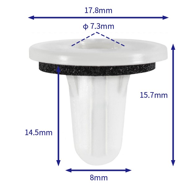 汽车卡扣紧固件(100个/包) Mazda:GA7B51146 (Automotive Clip Fastener)