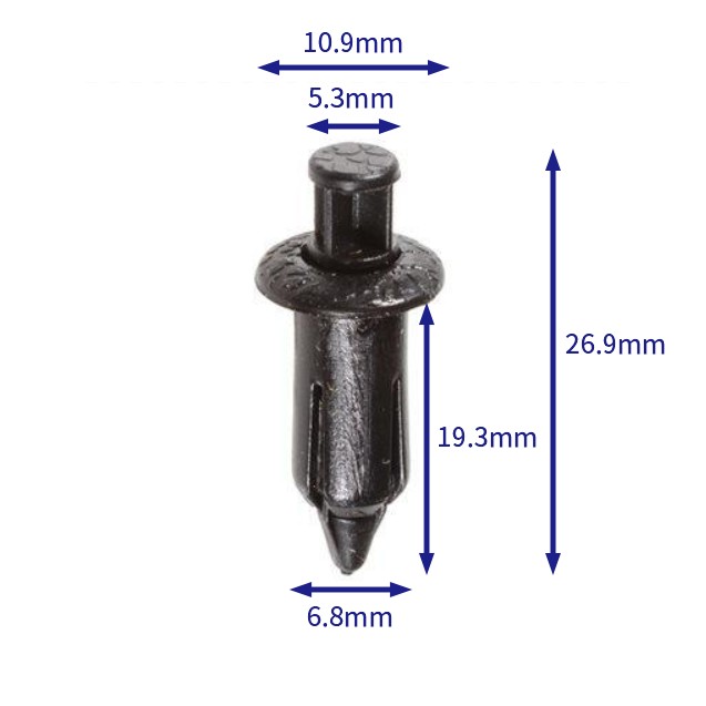 汽车卡扣紧固件(100个/包) Toyota:90467-07066; VOLVO: 9484471 (Automotive Clip Fastener)