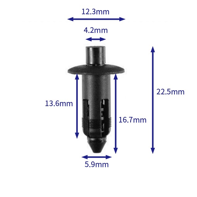 汽车卡扣紧固件(100个/包) General Motors (GM):22690838 (Automotive Clip Fastener)