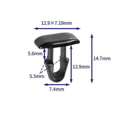 自動車バックル留め具 (100個/バッグ) toyota: 90467-08101