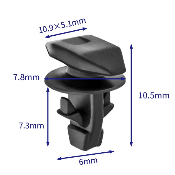 Car Clip Fastener (100/pack) Honda:91530S0A003 (Automotive Clip Fastener)