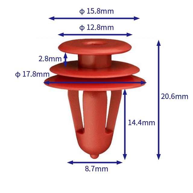 自動車バックル留め具 (100個/バッグ) toyota: 67771-12050;67771-28020