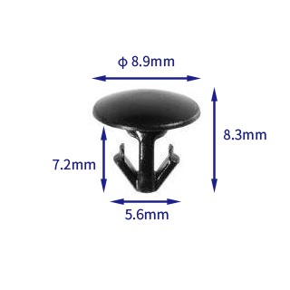 自動車バックル留め具 (100個/バッグ) mazda: BP4K-58-762; 日産: 80850-89922