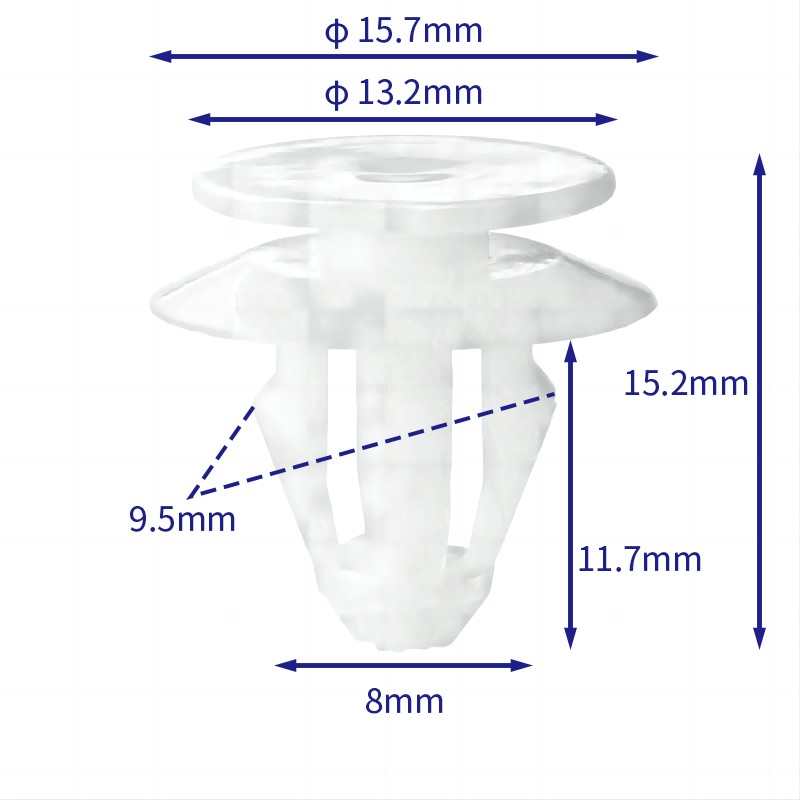汽车卡扣紧固件(100个/包) Volkswagen (VW):8E0867276; VOLVO: 30756853黑色 (Automotive Clip Fastener)