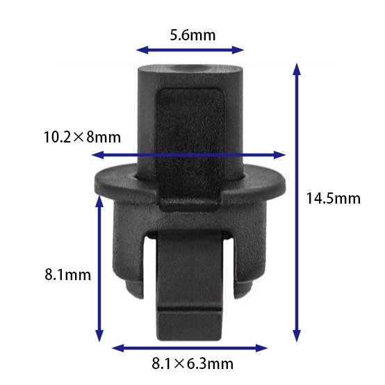 汽车卡扣紧固件(100个/包) Volkswagen (VW):3C0837975 (Automotive Clip Fastener)
