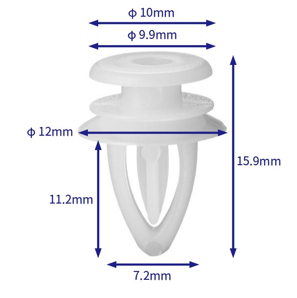 汽车卡扣紧固件(100个/包) General Motors (GM):90560163 (Automotive Clip Fastener)