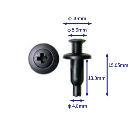 汽车卡扣紧固件(100个/包) BYD:10249751-00;