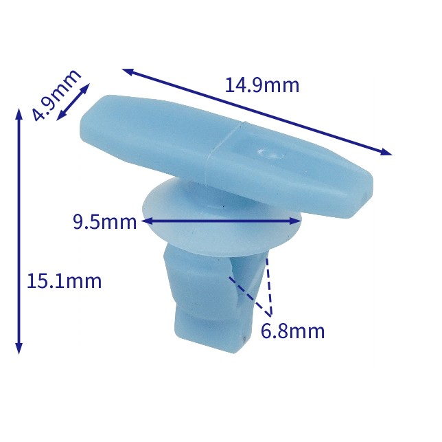 汽车卡扣紧固件(100个/包) Honda:91568-TR0-003; Volkswagen (VW): 8E0837485C; 8E0837485B (Automotive Clip Fastener)