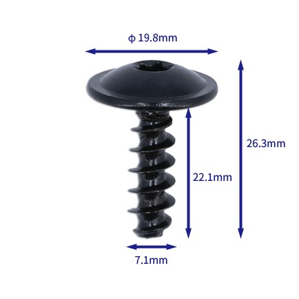 自動車バックル留め具 (100個/バッグ) volkswagen (vw): 8k0805399a