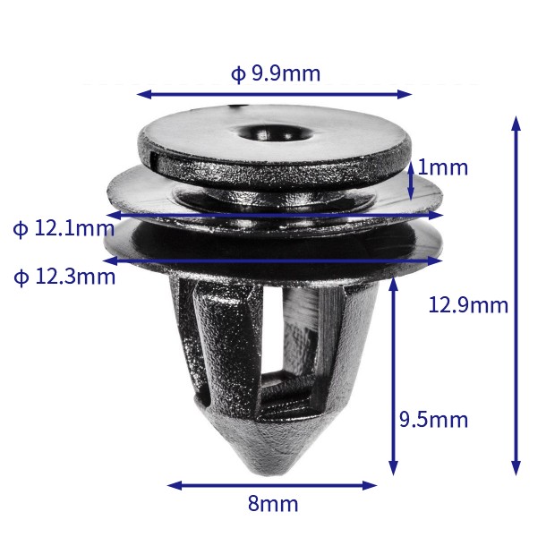 汽车卡扣紧固件(100个/包) Volkswagen (VW):1K6837200B; 1K6837200A (Automotive Clip Fastener)