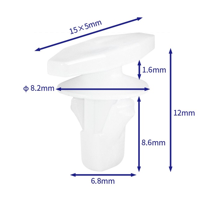 汽车卡扣紧固件(100个/包) Nissan:80850-1FA0B; 80850-89920粉红色 (Automotive Clip Fastener)