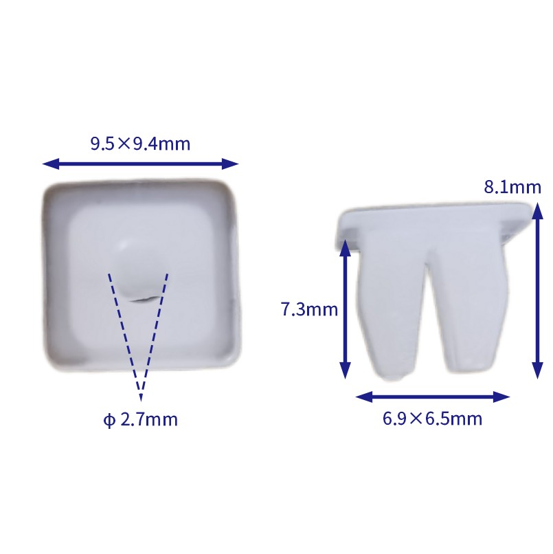 汽车卡扣紧固件(100个/包) Volkswagen (VW):155871425 (Automotive Clip Fastener)