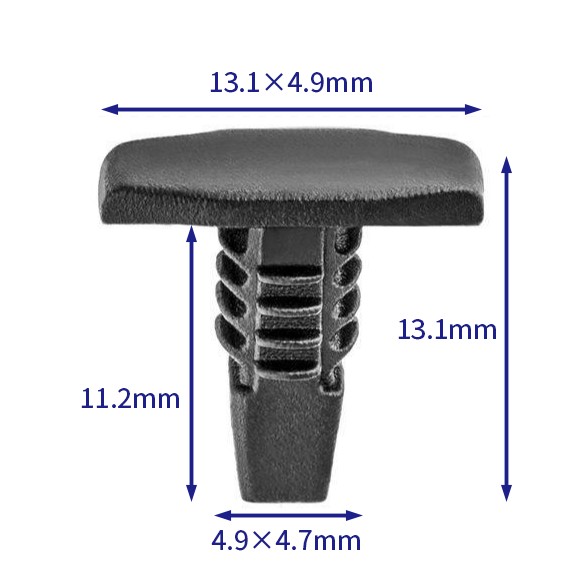 汽车卡扣紧固件(100个/包) General Motors (GM):4876498 (Automotive Clip Fastener)