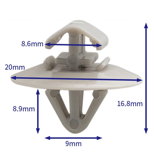 汽车卡扣紧固件(100个/包) Iveco:500326896;Opel:4412053;91169650;41091250;93160023;Renault:7703077421;7703077422;7701470769;Nissan: (Automotive Clip Fastener)