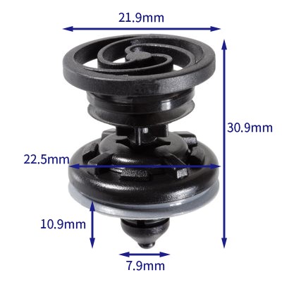 汽车卡扣紧固件(100个/包) 大众:7L6868243;保时捷:95555524300;沃尔沃:8679426