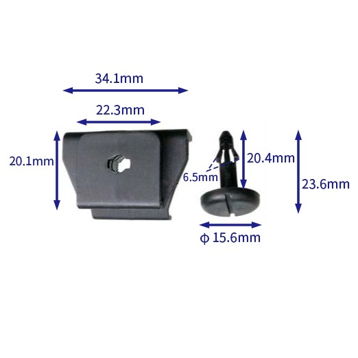 汽车卡扣紧固件(100个/包) 比亚迪:BYDQ840A02