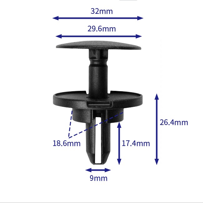 汽车卡扣紧固件(100个/包) 克莱斯勒:68463254AA