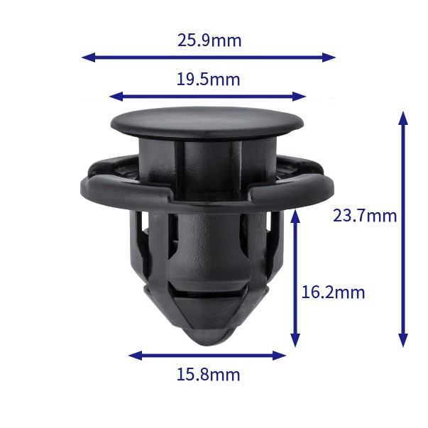 自動車バックル留め具 (100個/バッグ) 日産: 62828-ag000