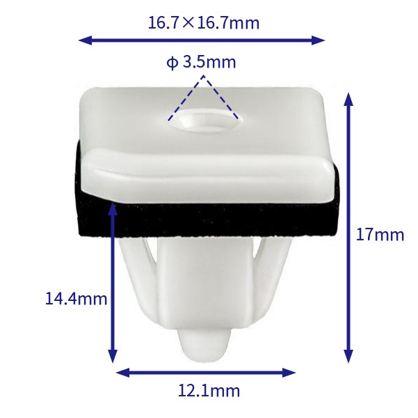汽车卡扣紧固件(100个/包) 现代:87758-37000