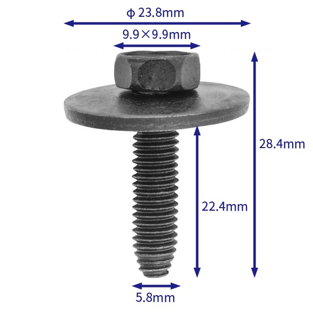 Car buckle fasteners (100/pack) general purpose: 11503982