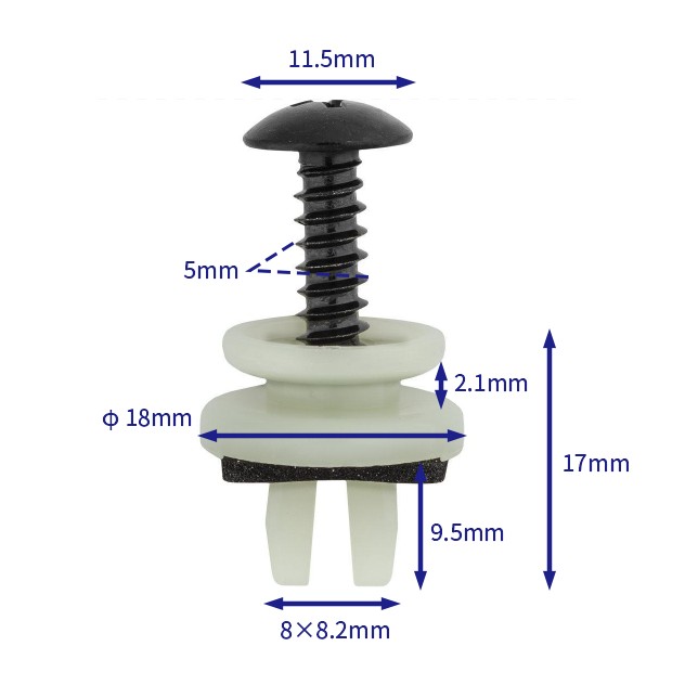 汽车卡扣紧固件(100个/包) 马自达:GJ6A5114Y