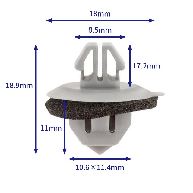 自動車バックル留め具 (100個/バッグ) トヨタ: 75392-60030;75392-60031