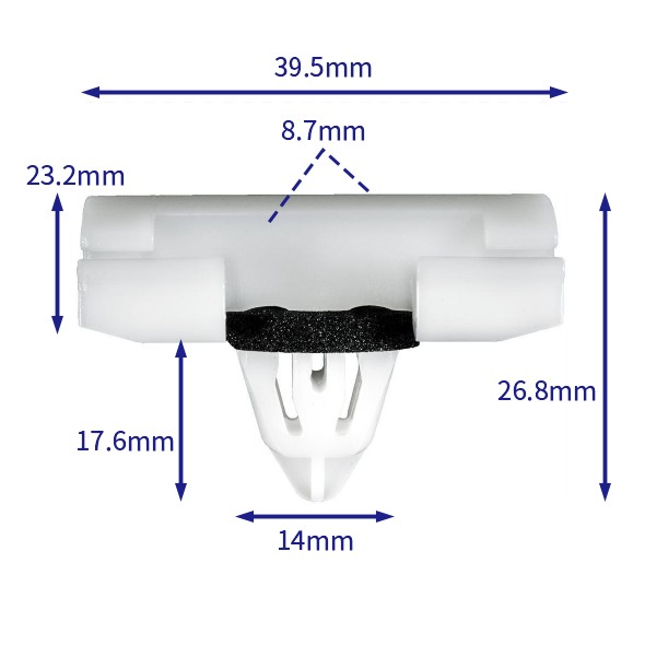 汽车卡扣紧固件(100个/包) 路虎:DYC000122