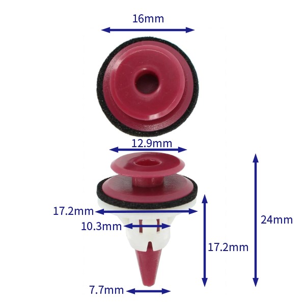 汽车卡扣紧固件(100个/包) 五十铃:T2P1135ISU180