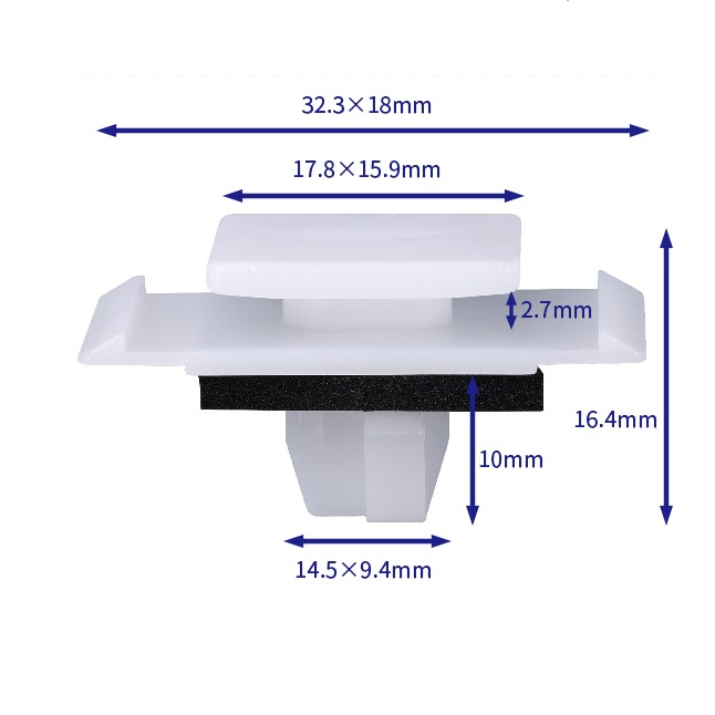 汽车卡扣紧固件(100个/包) 现代:87758-G2000