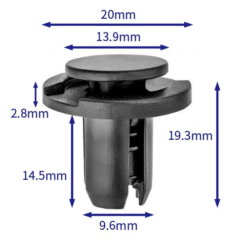 汽车卡扣紧固件(100个/包) 本田:91503-S0K-A01