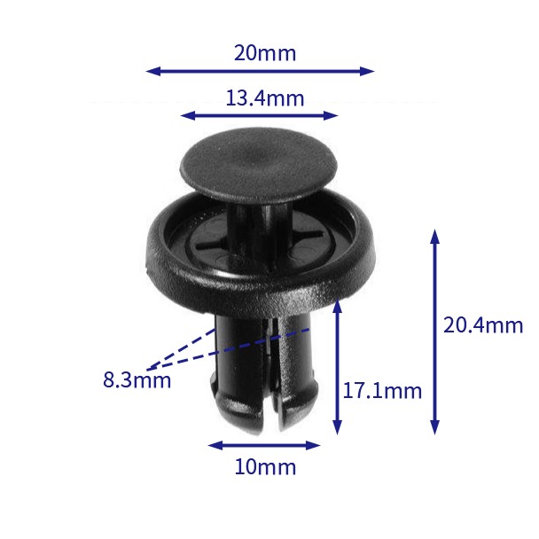 汽车卡扣紧固件(100个/包) 丰田:75867-33050