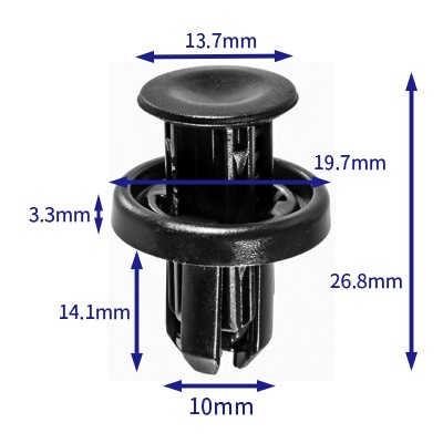 汽车卡扣紧固件(100个/包) 本田:91505-TM8-003