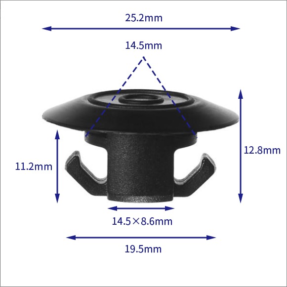 汽车卡扣紧固件(100个/包) 丰田:96724-26050