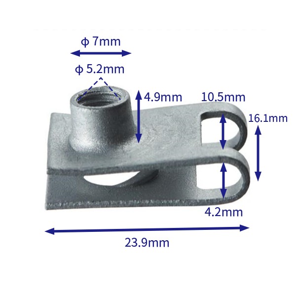 自動車バックル留め具 (100個/バッグ) マツダ: GS1E-56-496A